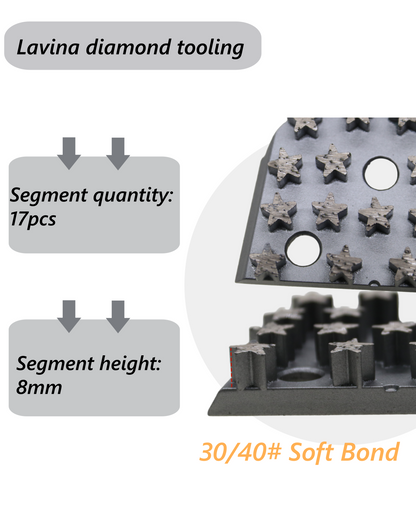 Diamond Grinding Shoes, 9PCS Concrete Grinding Disc Fit with Lavina Onfloor Grinder