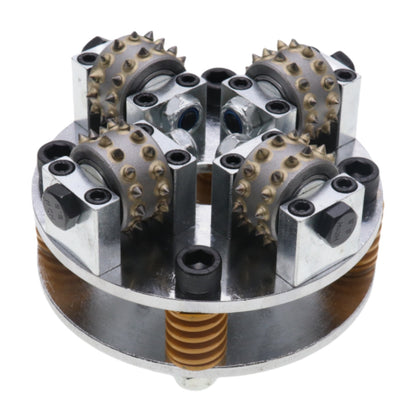 Bush Hammer Disc for Coating Removal Stone Texturing, 3 Pieces 30 Tips Roller (5/8"-11 Threaded)