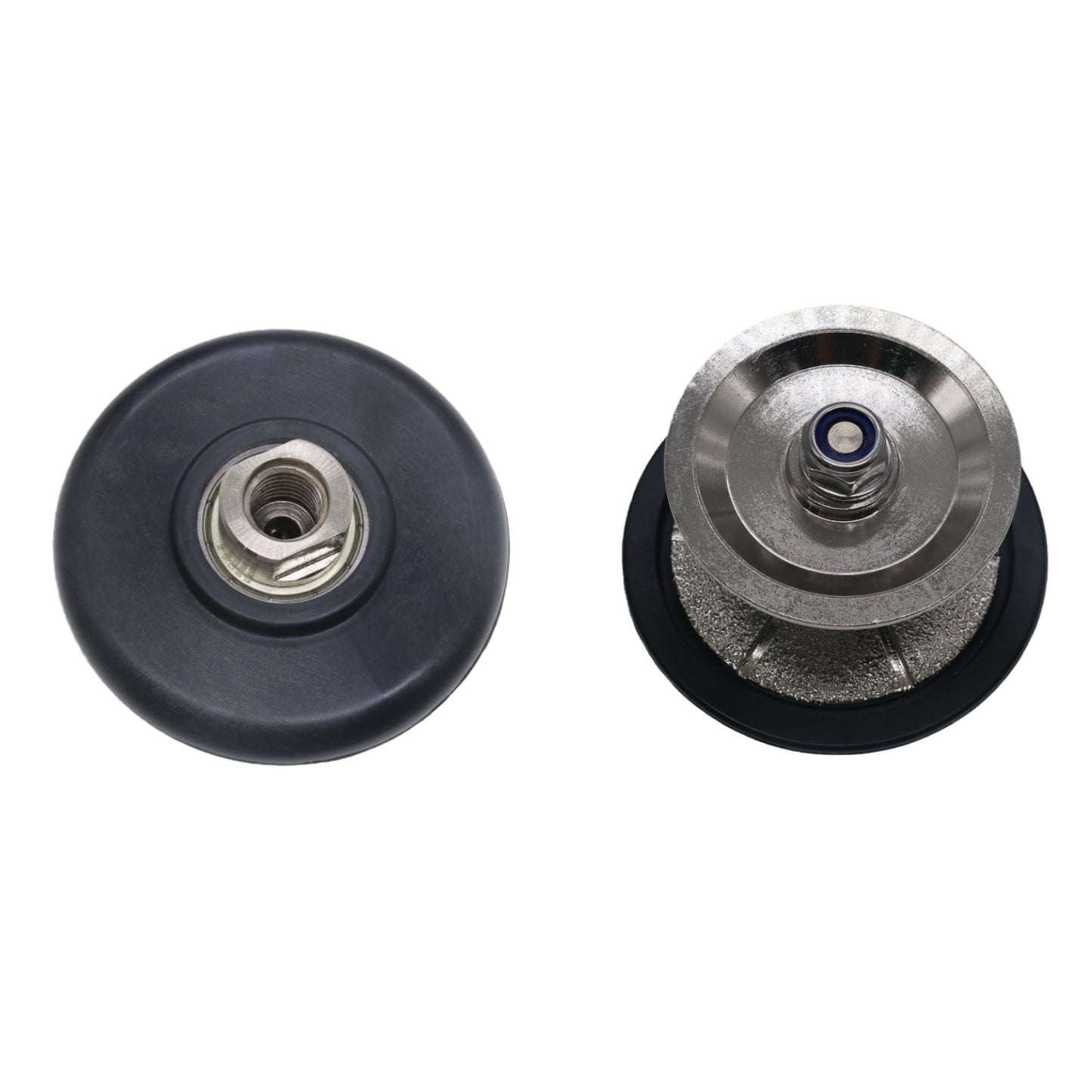 StoneDT Full Bullnose Diamond Profile Wheel, Hand Profiler Router Bit Wheel for Granite Marble Concrete, 40/50 Grit, Shape V, 5/8鋳-11 Thread