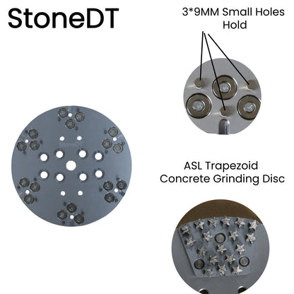 10" Magnetic Adapter Plate Fit with Edco Blastrac MK Grinders