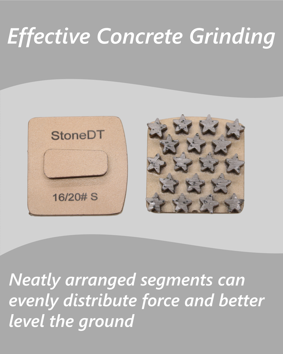 Diamond Grinding Shoes, 9PCS Concrete Grinding Disc Fit with Lavina Onfloor Grinder
