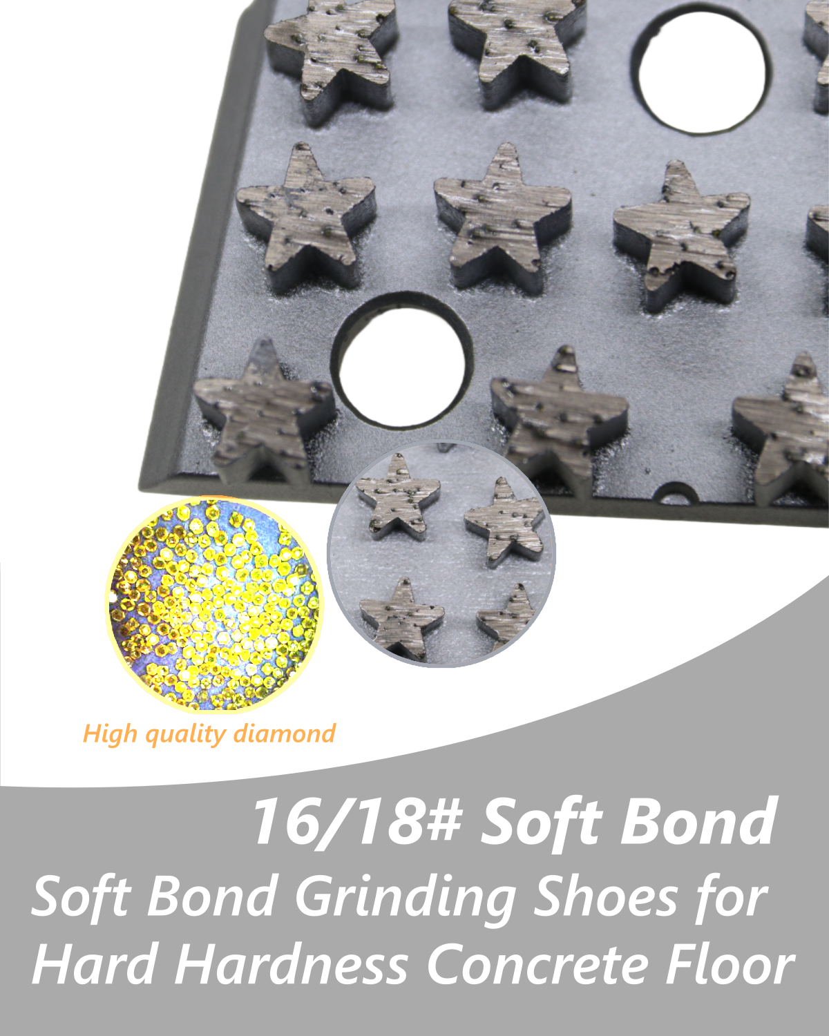 Diamond Grinding Shoes, 9PCS Concrete Grinding Disc Fit with Lavina Onfloor Grinder