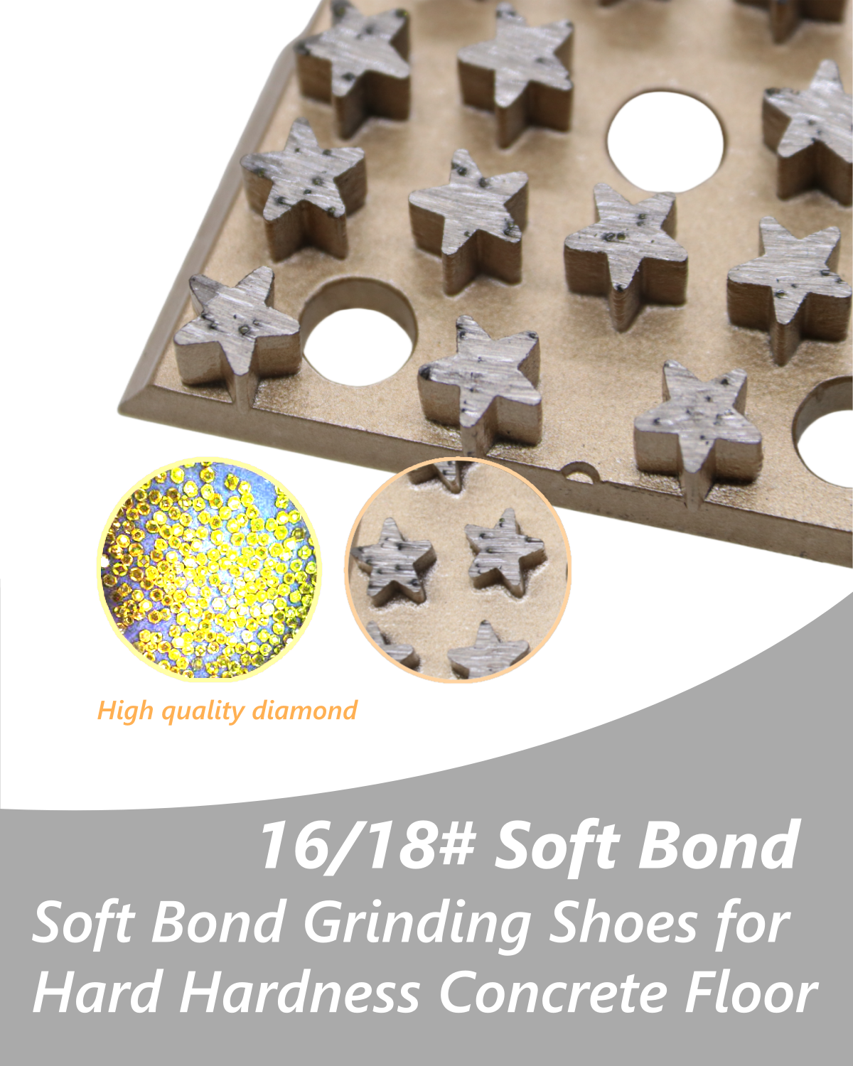 Diamond Grinding Shoes, 9PCS Concrete Grinding Disc Fit with Lavina Onfloor Grinder