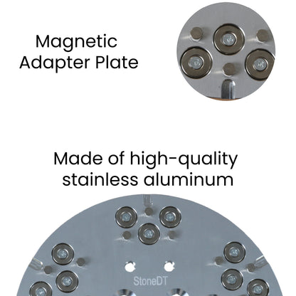 10" Magnetic Adapter Plate Fit with Edco Blastrac MK Grinders