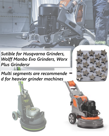 Diamond Grinding Shoes, 9PCS Concrete Grinding Disc Fit with Lavina Onfloor Grinder